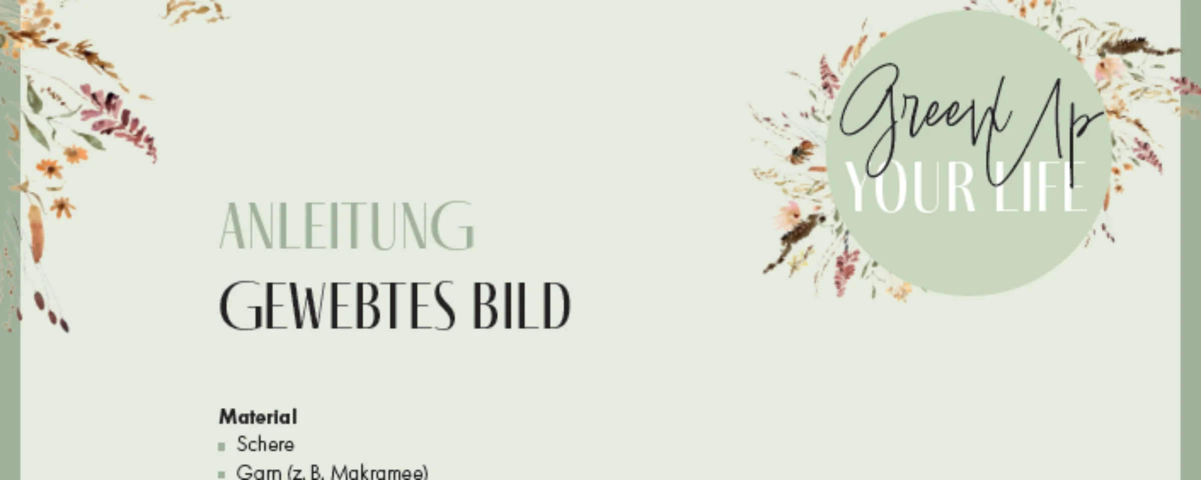 Eine Anleitung zur Erstellung eines gewebten Bildes, präsentiert von Nolte Küchen.