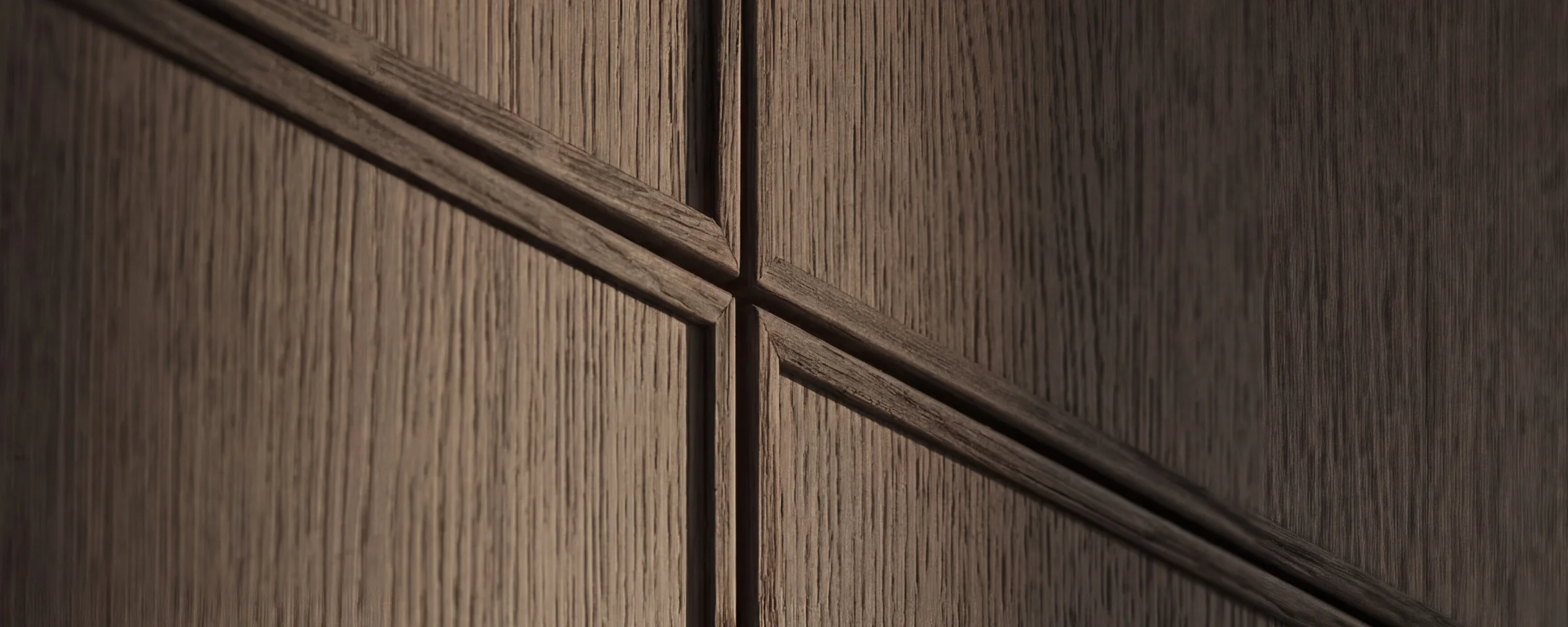 Detailaufnahme einer Holzwand mit geometrischem Muster, NolteNeo Design.