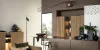 Eine moderne Küche mit Holz- und Brauntönen, stilvoll gestaltet von Nolte Küchen.